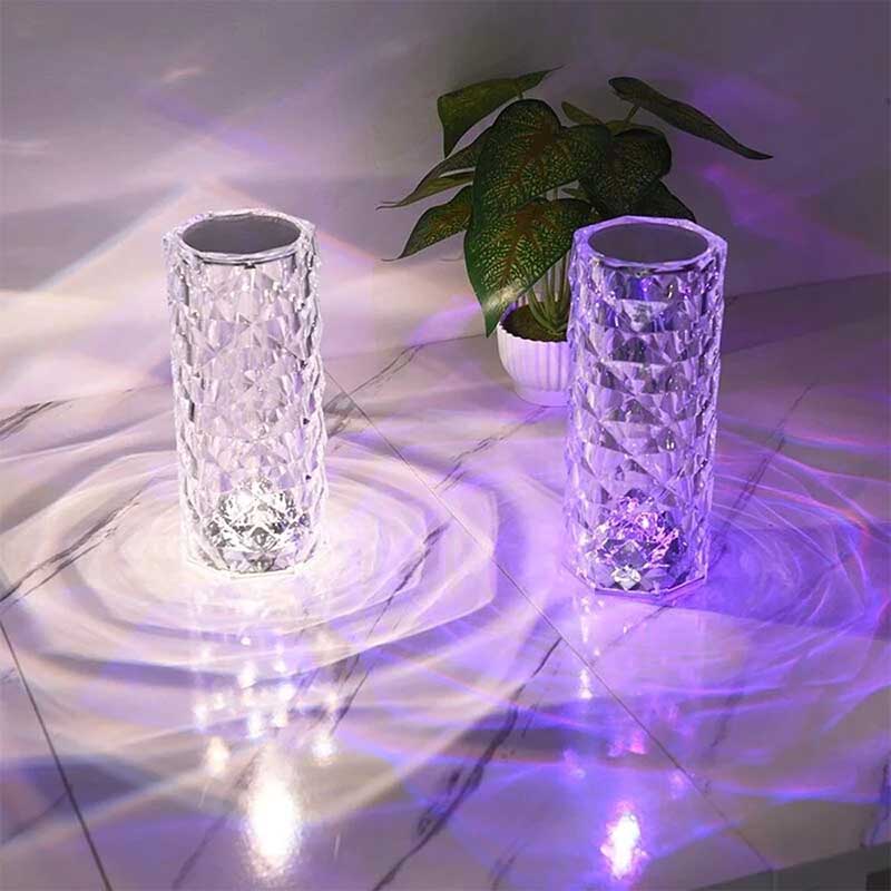 16 Color Diamond Crystal Lamp With Remote LED Crystal Table Lamp