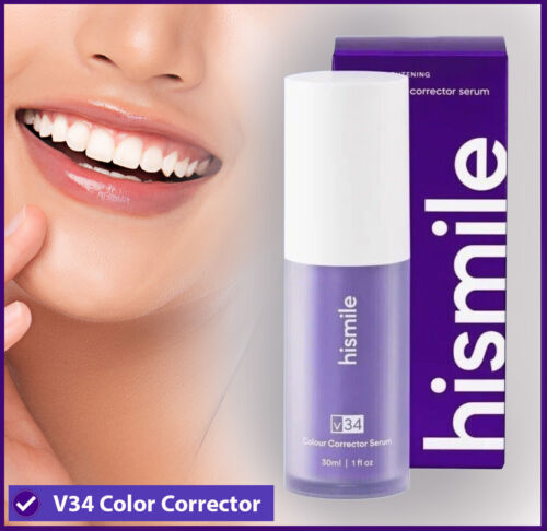 V34 Purple Whitening Toothpaste, Colour Corrector Serum (30ml)